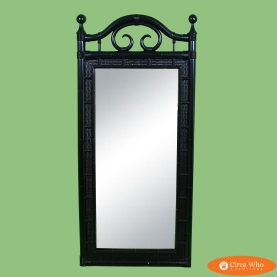 Faux Bamboo Black Mirror