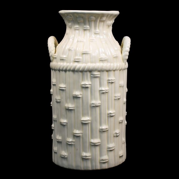 Faux Bamboo Ceramic Umbrella Stand Vase