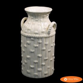 Faux Bamboo Ceramic Umbrella Stand Vase