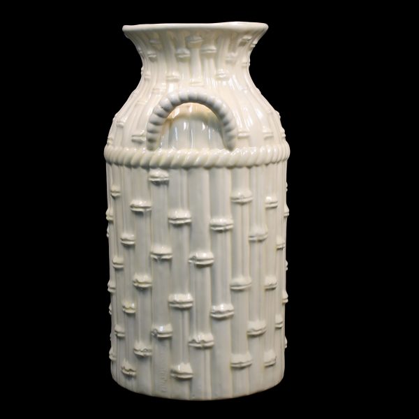 Faux Bamboo Ceramic Umbrella Stand Vase