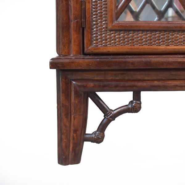 Faux Bamboo Chippendale Pagoda Breakfront