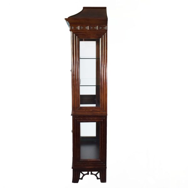 Faux Bamboo Chippendale Pagoda Breakfront