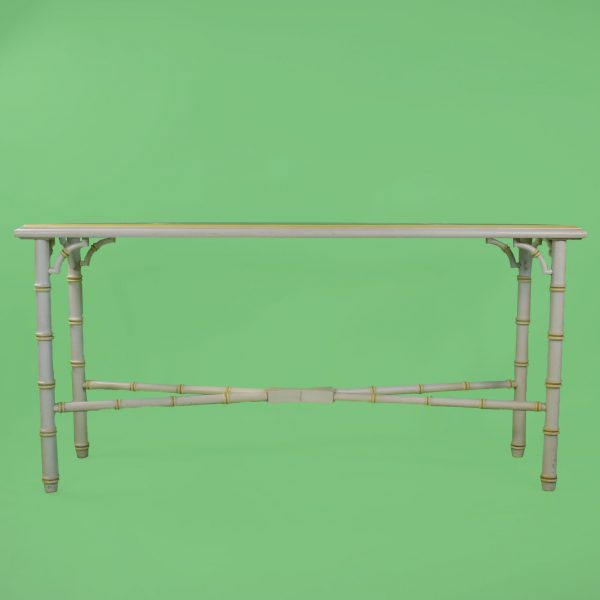Faux Bamboo Console