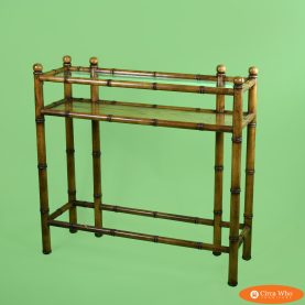 Faux Bamboo Console Table