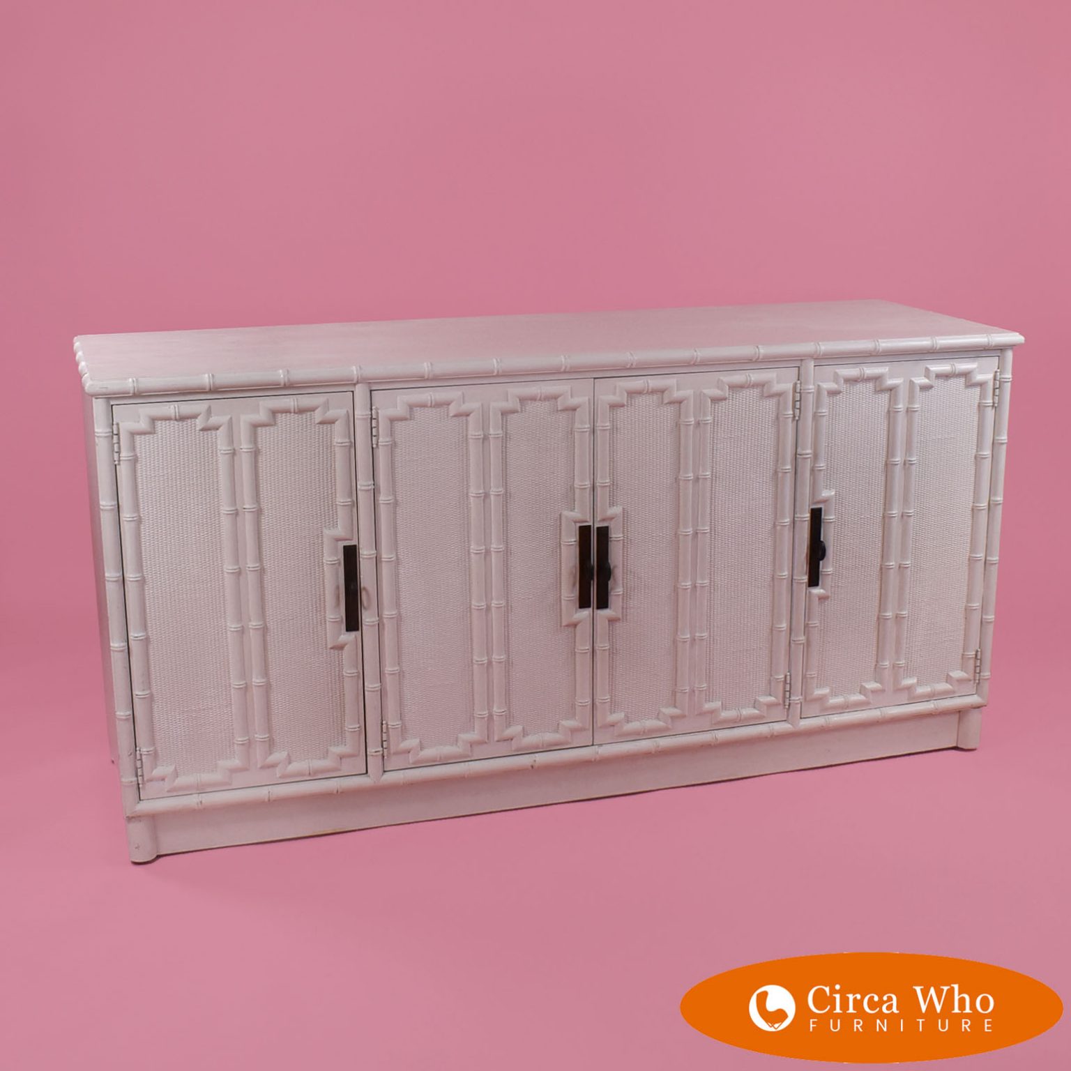 Faux Bamboo Credenza Circa Who
