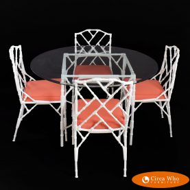 Faux Bamboo Dining Set