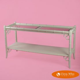 Faux Bamboo Double Console