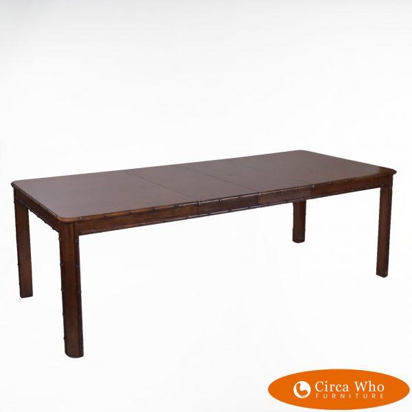 Faux Bamboo Extendable Dining Table