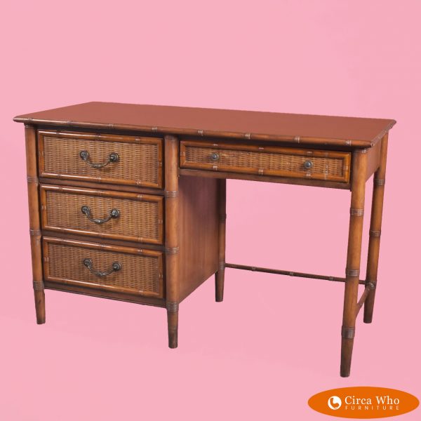 Faux Bamboo Large DEsk By Dixie