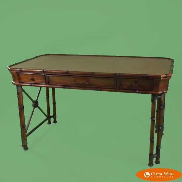 Faux Bamboo Large Desk
