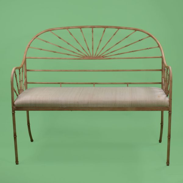 Faux Bamboo Outdoor Settee