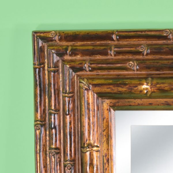 Faux Bamboo Oversize Mirror