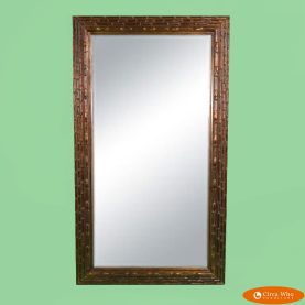 Faux Bamboo Oversize Mirror