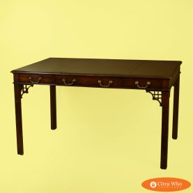 Faux Bamboo Oversized Desk