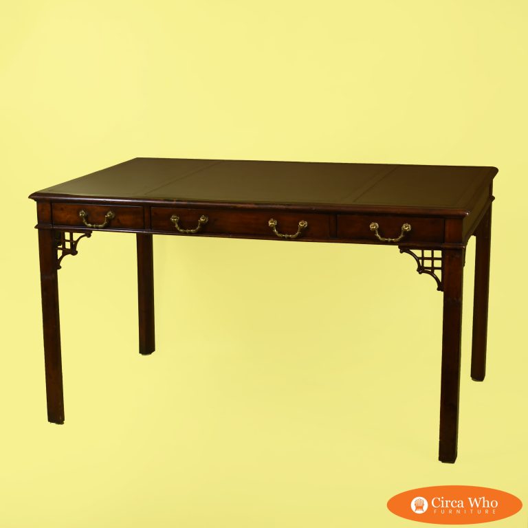 Faux Bamboo Oversized Desk