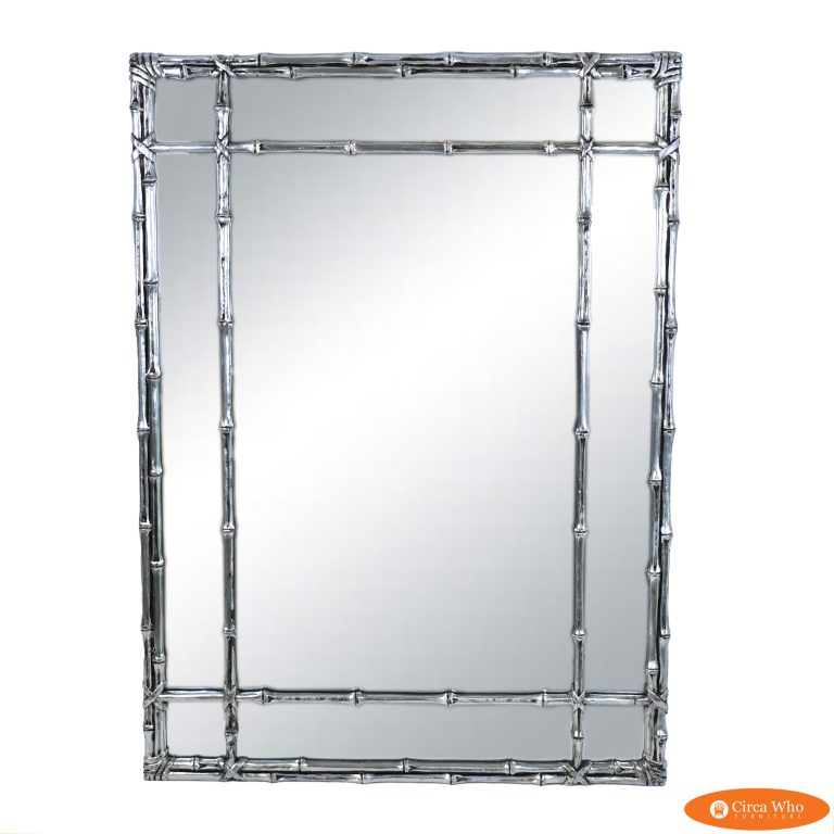 Faux Bamboo Silverleaf Mirror