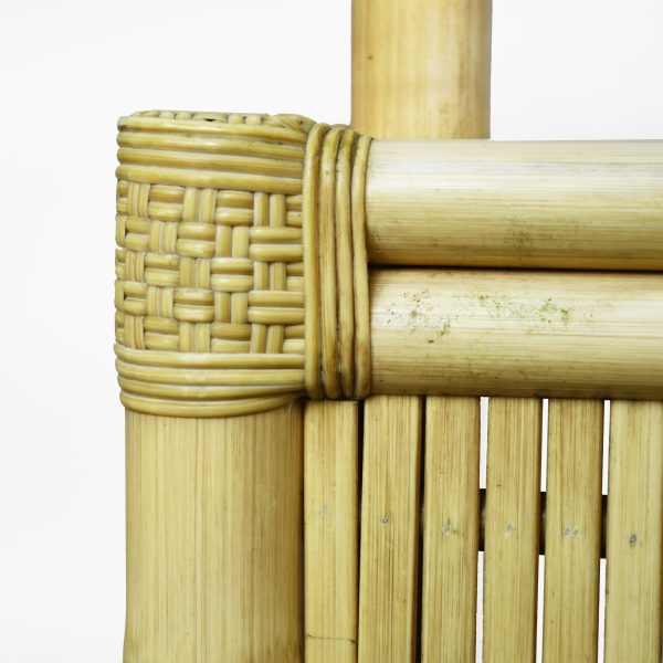 Faux Bamboo Tiki Bar with Stools