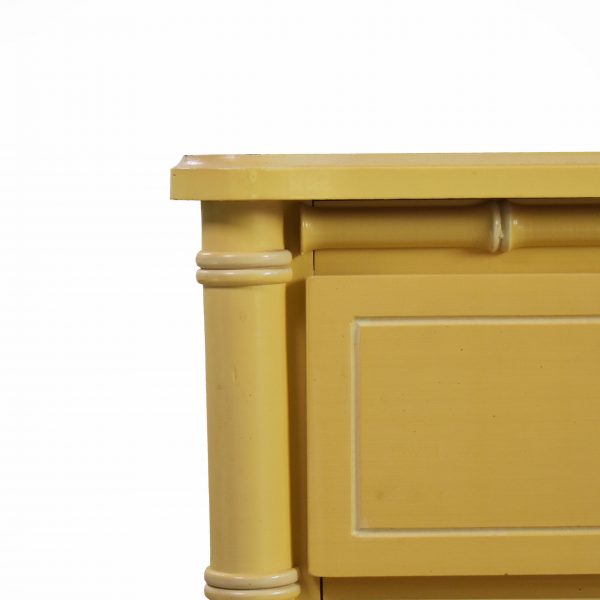 Faux Bamboo Yellow Dresser