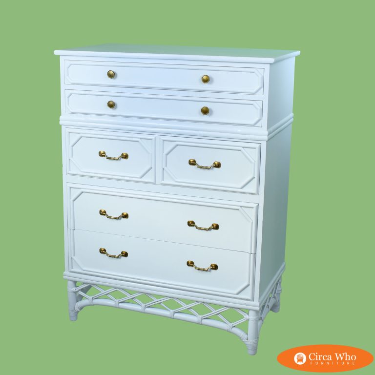 Faux Bamboo and Rattan Tall Boy by Ficks Reed