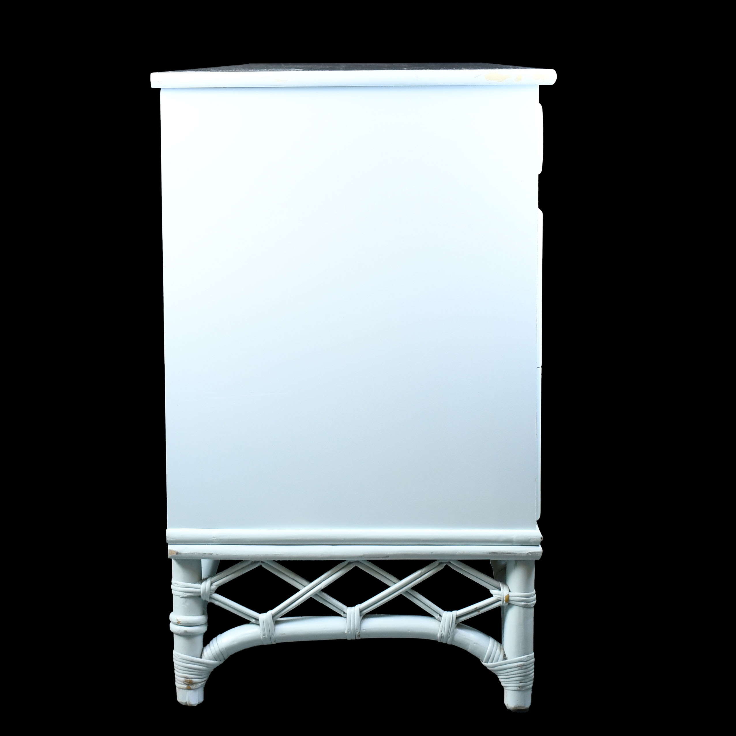 Faux Bamboo and Rattan Triple Dresser by Ficks Reed