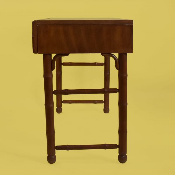 Faux Bamboo and Woven Rattan Desk