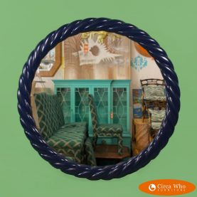 Faux Rope Round Mirror