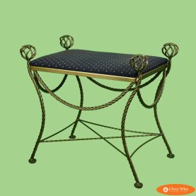 Faux Rope Small Bench