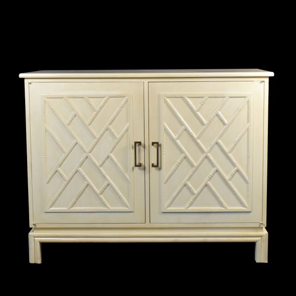 Ficks Reed Faux Bamboo Fretwork Credenza