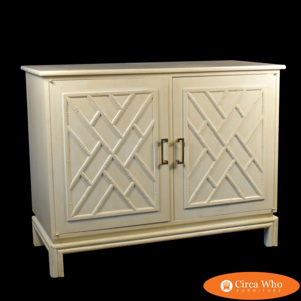 Ficks Reed Faux Bamboo Fretwork Credenza