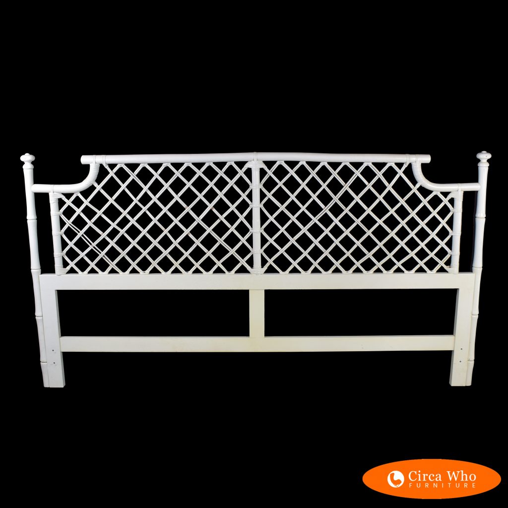 Woven Rattan BURNT BAMBOO Queen Size Headboard | Circa Who