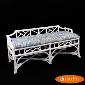 Ficks Reed Style White Bench