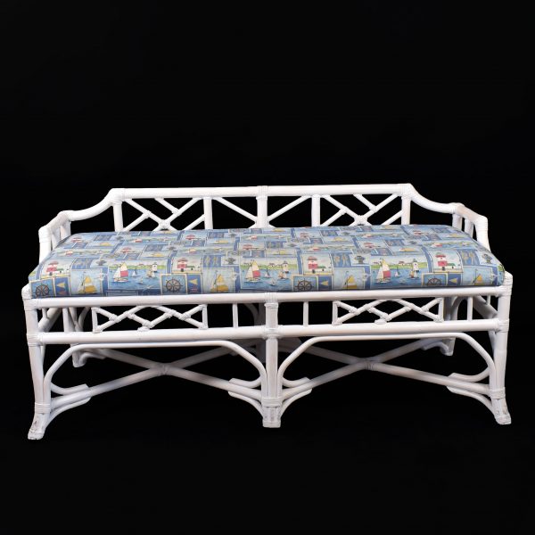 Ficks Reed Style White Bench