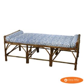 Fretwork Bamboo Bench