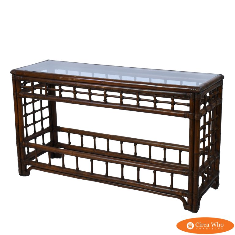 Fretwork Chippendale Console