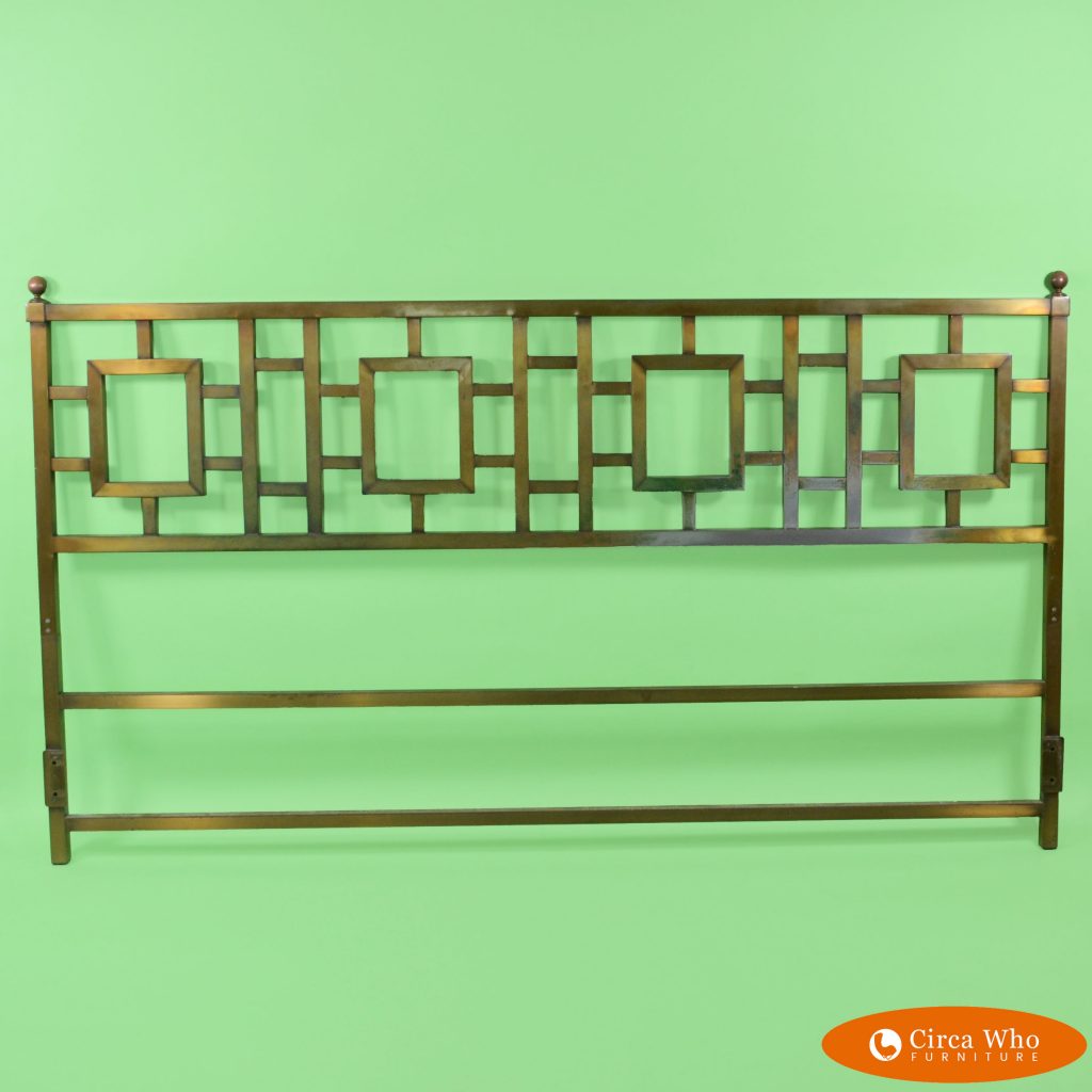 Fretwork Metal King Headboard Circa Who