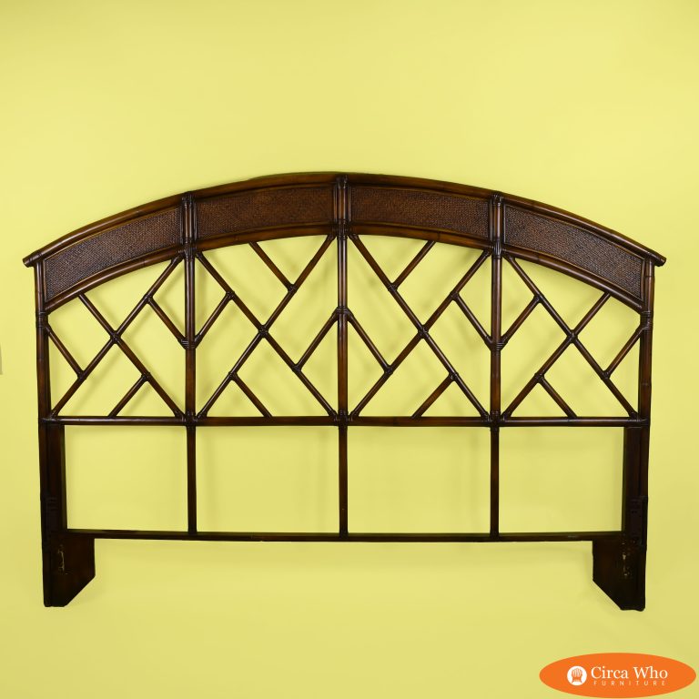 Fretwork Rattan King Headboard