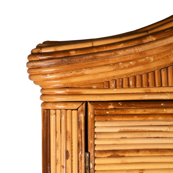 Geometric Pencil Reed Armoire