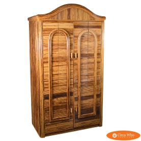 Geometric Pencil Reed Armoire