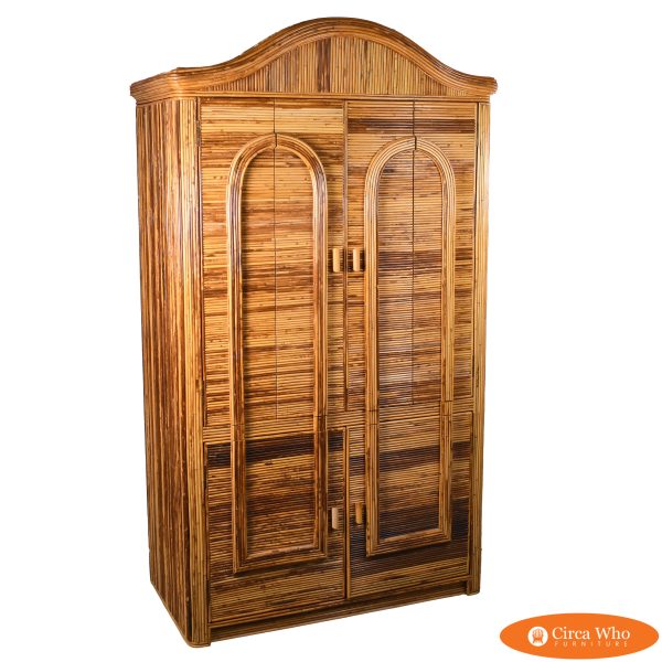 Geometric Pencil Reed Armoire