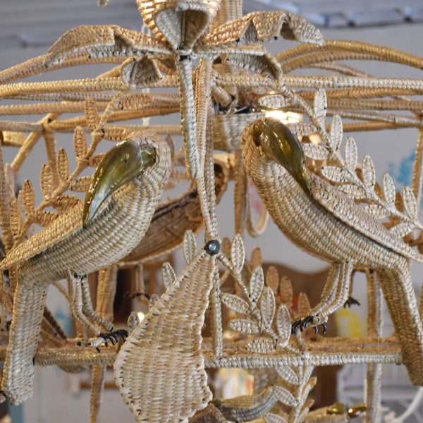 Giant Ten Foot in Diameter Flying Parrots Chandelier - Image 6