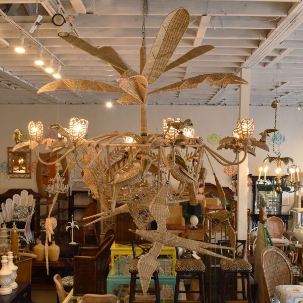 Giant Ten Foot in Diameter Flying Parrots Chandelier - Image 3