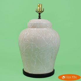 Ginger jar lamp w blossom branches