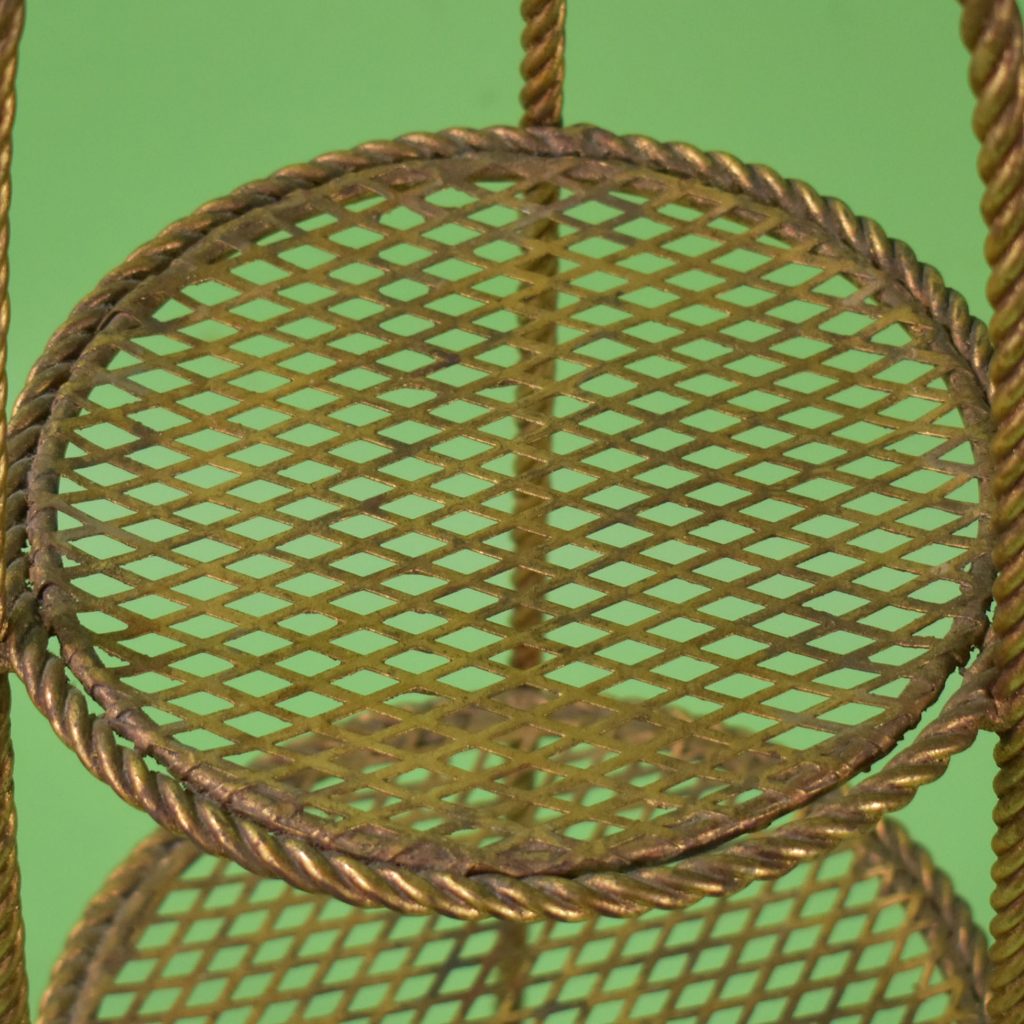 Gold Gilt 3Tier Display Shelf Circa Who