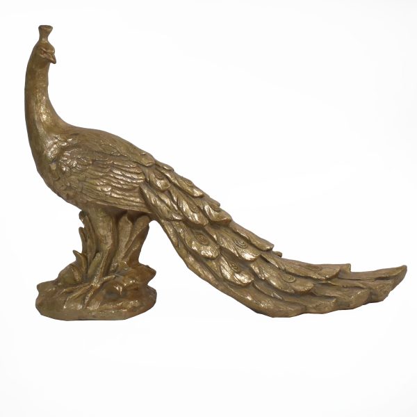 Gold Peacock Figure