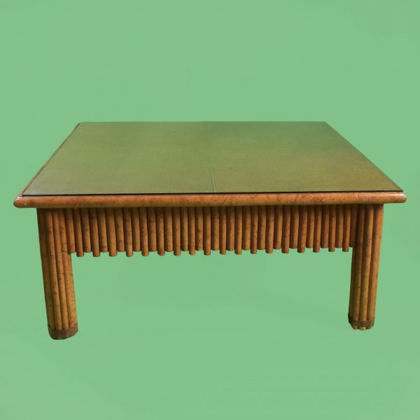 Grasscloth Bamboo Oversize Coffee Table