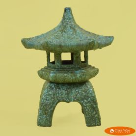Green Ceramic Pagoda Lantern