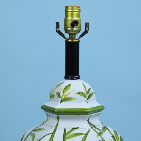 Hand Painted Ceramic Ginger Jar Table Lamp