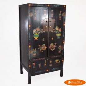 Hand-Painted ChinoIserie Armoire