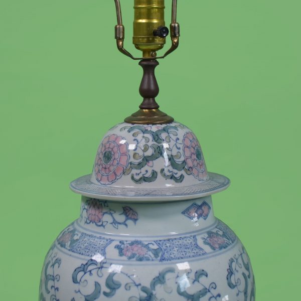 Hand-Painted Ginger Jar Lamp