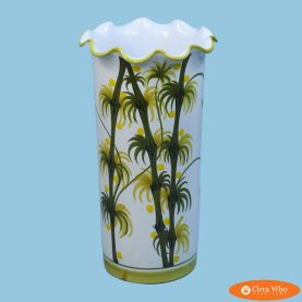 Hand-painted Bamboo Leaves Umbrella Stand